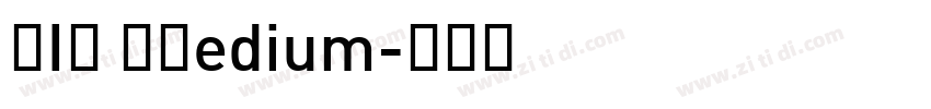DIN MMedium字体转换